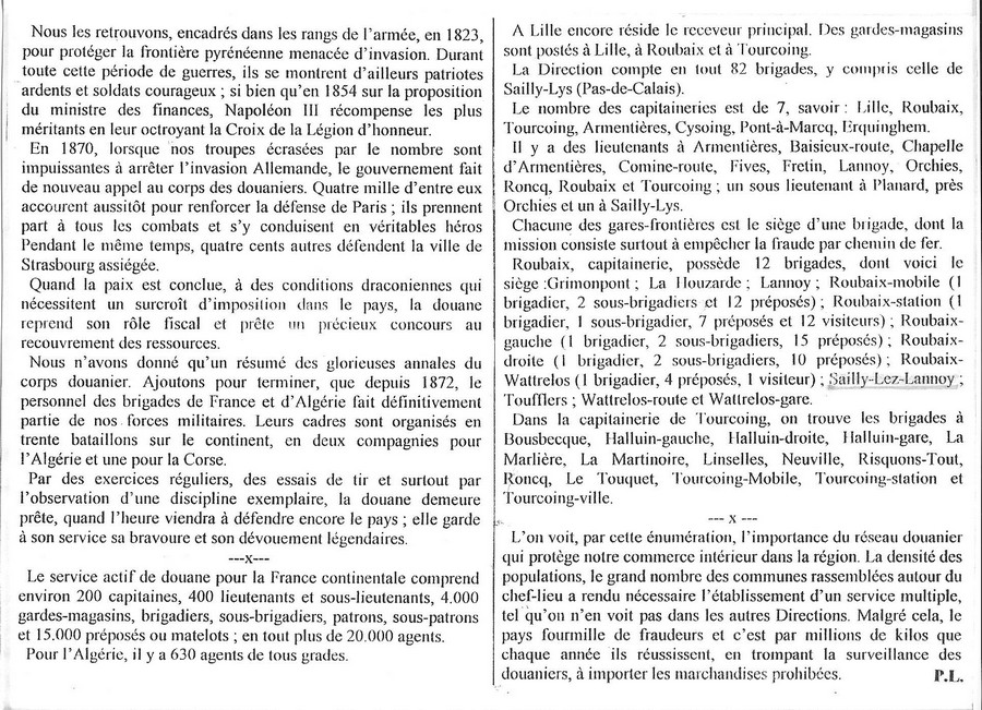 4 L'histoire de la douane